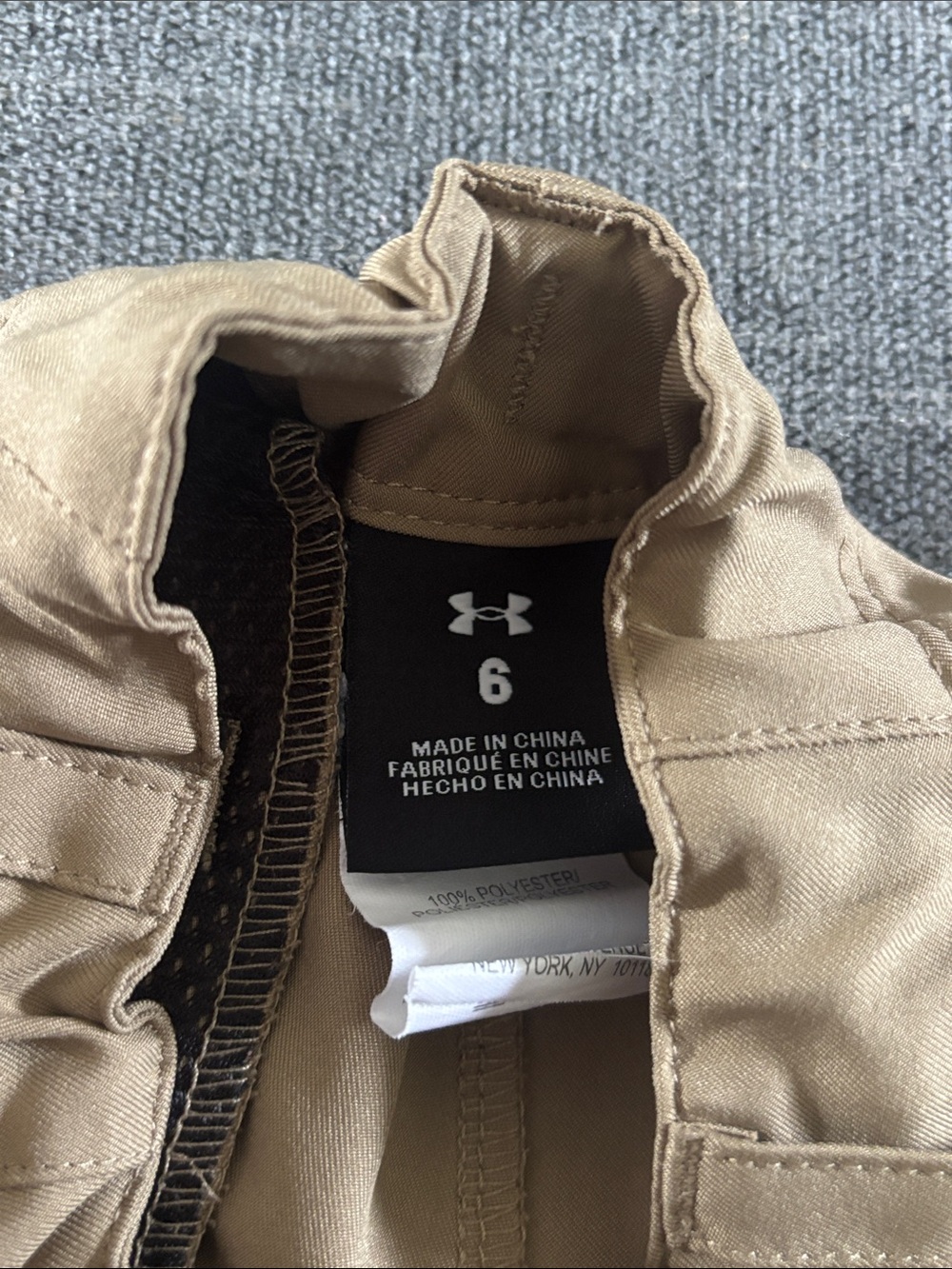 Under Armour Boys Tan Athletic Shorts - Picture 2 of 3